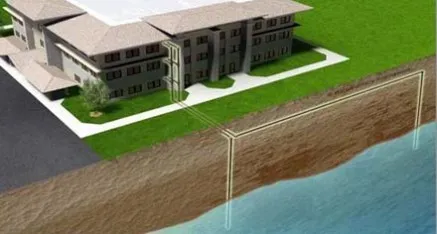 Building showing open loop system
